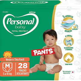 Fralda Personal Baby Total Protect Pants com menor preço