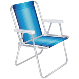 Imagem da oferta Cadeira de Praia Alta Mor em Alumínio até 110kg Cores Sortidas