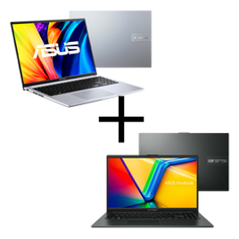 Imagem da oferta Kit Notebooks Asus VivoBook 16 i7-1255U 8GB SSD 256GB W11 X1605ZA-MB310W + Vivobook Go 15 Ryzen 5-7520U 8GB SSD 256GB Linux E1504FA-NJ731