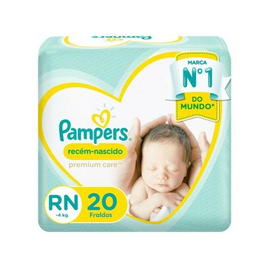 Imagem da oferta Fralda Pampers Premium Care RN - Até 4kg 20 Unidades - Fralda Descartável