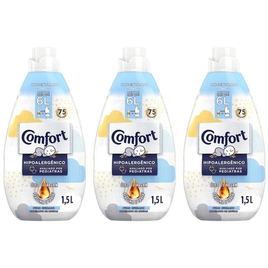 Imagem da oferta Kit Amaciante Comfort Puro Cuidado Intense - Concentrado 1,5L 3 Unidades