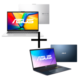 Imagem da oferta Kit Notebook Asus Vivobook Go 15 i3-N305 4GB SSD 256GB KeepOS E1504GA-NJ447 + Asus Celeron-N4020 4GB eMMC 128GB W11 E510MA-BR1347WS