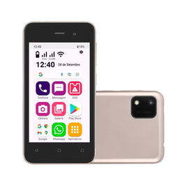 Imagem da oferta Smartphone Conecta Lite 32GB 3G Wi-Fi Tela 4 pol Dual Chip 1GB RAM Android 10 (Go edition) Processad