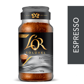 Imagem da oferta LOR Solúvel Espresso vidro 100g - Café LOR | Obra-Prima em Sabor | Café Solúvel em Grãos e Mais