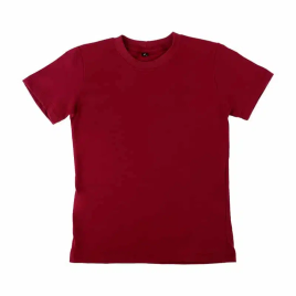 Imagem da oferta Camiseta Básica Bordô - Infantil