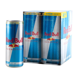 Imagem da oferta Bebida Energética Red Bull Sugarfree Zero Açúcar 250ml 4 Unidades