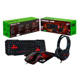 Imagem da oferta Combo Gamer 4 em 1 Elg Dragon War CGDW41R com Headset + Mouse + Teclado + Mousepad