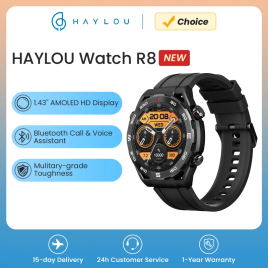 Imagem da oferta Relógio Inteligente HAYLOU R8 com Tela AMOLED de 1,43" e Ligações por Bluetooth
