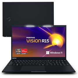 Imagem da oferta Notebook Positivo Vision R15 Lumina Bar AMD Ryzen 5 8GB 256GB Tela 15 polegadas Full HD Antirreflexo Windows 11 Home Tec