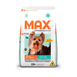 Imagem da oferta Ração Max para Cães Adultos Raças Pequenas Carne e Arroz 1KG