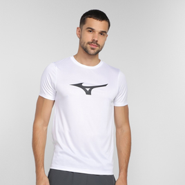 Imagem da oferta Camiseta Mizuno Run Spark Masculina - Branco+Preto