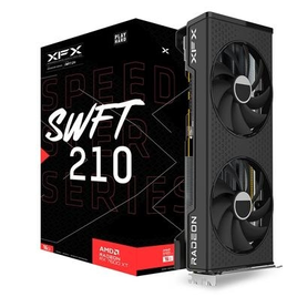 Imagem da oferta Placa de Vídeo RX 7600 XT XFX Speedster SWFT 210 AMD Radeon 16GB GDDR6 Dual Fan AMD Freesync  RX-76TSWFTFP