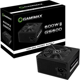 Imagem da oferta Fonte Gamemax Gs600 600w 80 Plus White Pfc Ativo Preta