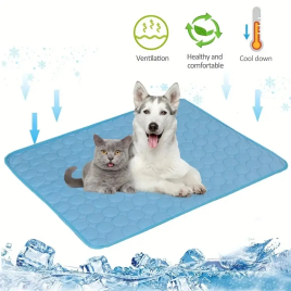 Imagem da oferta Esteira de refrigeração para cães pequenos e grandes cama durável cobertor de verão gelo sofá acessórios para ani