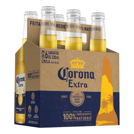Imagem da oferta Cerveja Mexicana Corona Garrafa 330ml Com 6 Unidades