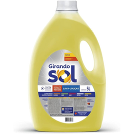 Imagem da oferta Girando Sol Detergente Lava-Louças Neutro 5L Detergente Líquido Para Lava-Louças Amarelo Contém Tensoativo Biodegrad