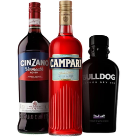 Imagem da oferta Combo Negroni Clássico - Campari + Gin Bulldog + Vermouth Cinzano