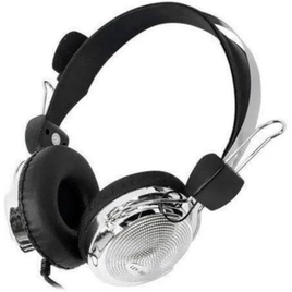 Imagem da oferta Headset com Fio P2 - Almofadas em Couro Controles de Áudio Integrado e Microfone com Redução de Ruído