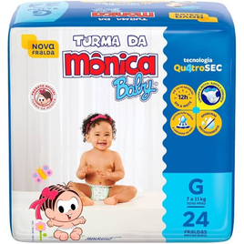 Imagem da oferta Fralda Turma da Mônica Baby Jumbo G 24 Unidades