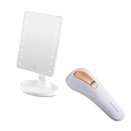 Imagem da oferta Combo Beleza Depilador por Luz Pulsada IPL D'Pille e Espelho Portátil Touch com LED Multi - HC2122K