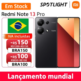 Imagem da oferta Versão global Xiaomi Redmi Note 13 Pro 4G celular mediatek helio G99-Ultra 6.67 \