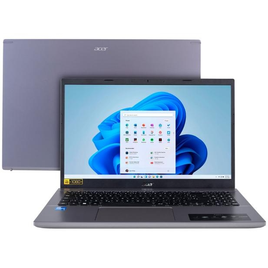 Imagem da oferta Notebook Acer Aspire Intel i5-12450H 8GB SSD 256GB Intel Iris Xe Graphics Tela 15.6" FHD W11 - A515-57-55b8