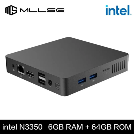 Imagem da oferta MLLSE-Mini PC Intel Celeron CPU N3350 6 GB de RAM ROM 64 GB USB 3.0 Win10 WiFi Bluetooth 4.2 Computador Portátil Deskto