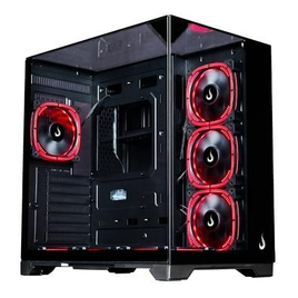 Imagem da oferta Gabinete Gamer Rise Mode Galaxy Full Glass Mid Tower ATX Lateral e Frente em Vidro Temperado Preto - RM-CA-FG-B