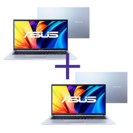 Imagem da oferta Kit Notebooks Asus Vivobook 4GB SSD 256GB X1502ZA-EJ1761 + Vivobook Ryzen 5-4600H 4GB SSD 256GB M1502IA-EJ251W