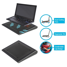 Imagem da oferta Cooler para Notebook Targus Chill Mat Dual Fan 17'' Preto - AWE55US