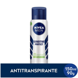 Imagem da oferta Desodorante Antitranspirante Aerosol Nivea Men Sensitive Protect 150ml -  Farmácias