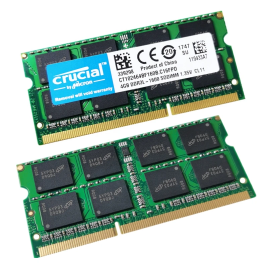 Imagem da oferta Memória RAM Crucial Noteebook DDR3L 4GB 1333MHZ