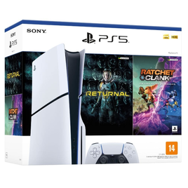 Imagem da oferta Console Playstation 5 Slim Com Leitor + Jogos Returnal + Ratchet & Clank