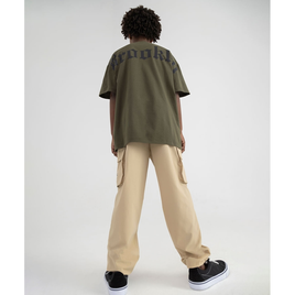 Imagem da oferta camiseta oversized juvenil brooklin manga curta verde militar