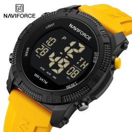 Imagem da oferta NAVIFORCE-Relógios masculinos de pulso com pulseira de silicone relógio esportivo à prova d'água relógios eletrôni