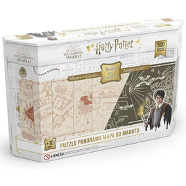 Imagem da oferta Quebra-Cabeça Panorâmico Harry Potter Brilha no Escuro - 500 Peças