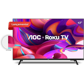 Imagem da oferta AOC 43S5135/78G - Smart TV LED 43" Full HD Design sem bordas Wifi Conversor Digital USB HDMI