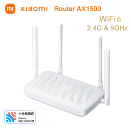 Imagem da oferta Roteador Xiaomi AX1500 de Banda Dupla 2.4G 5GHz WiFi 6 1501Mbps Porta Gigabit Ethernet