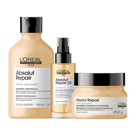 Imagem da oferta Kit Shampoo, Máscara e Sérum L'Oréal Pro Absolut Repair Gold Quinoa