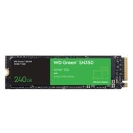 Imagem da oferta SSD WD Green SN350 240GB M.2 NVMe Leitura 2400MB/s e Gravação 900MB/s - WDS240G2G0C