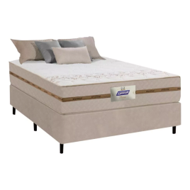 Imagem da oferta Cama Box Casal Gazin Flora Bege 138x188cm.