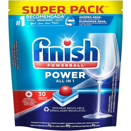 Imagem da oferta Tabletes Detergente para Lava Louças Finish Powerball - 30 unidades