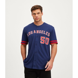 Imagem da oferta Camiseta Esportiva de Beisebol com Estampa Los Angeles 50