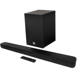 Imagem da oferta Soundbar JBL Cinema SB180 com 2.1 Canais Bluetooth ARC HDMI e Subwoofer Sem Fio - 110W