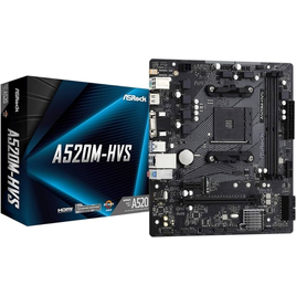 Imagem da oferta Placa Mãe AsRock A520M-HVS AMD AM4 mATX DDR4 - 90-MXBE60-A0UAYZ