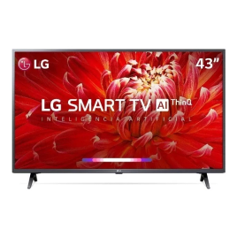 Imagem da oferta Smart TV LG 43" Full HD Wifi Bluetooth HDR Thinqai Compatível com Inteligência Artificial - 43LM6370PSB