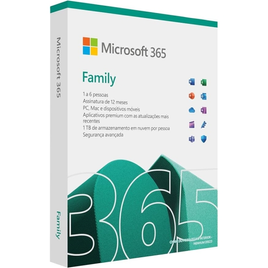 Imagem da oferta Microsoft 365 Family 1TB na Nuvem por Usuário até 6 Usuários  Assinatura Anual - Nova Versão