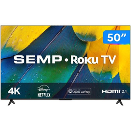 Imagem da oferta Smart TV 50 4K UHD LED Semp RK8600 Wi-Fi