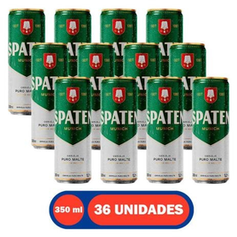 Imagem da oferta Cerveja Lata Sleek 350 ml 36 Unidades Spaten