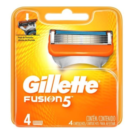 Imagem da oferta Carga Gillette Fusion 5 Com 4 Unidades